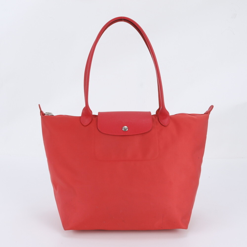 Longchamp Le Pliage Leather Tote Bag, Shoulder Handbag, Office Bag for Women